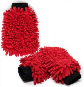 img 1 attached to Versatile Microfiber Noodle Wash Mitt Set By Kinswood - Perfect For All-Purpose Cleaning Tasks (3 Pack)