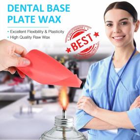 img 3 attached to ANNWAH Dental Base Plate Wax - 20PCS Red Utility Wax Sheets For Molding, Casting And Denture Material
