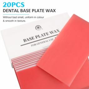 img 1 attached to ANNWAH Dental Base Plate Wax - 20PCS Red Utility Wax Sheets For Molding, Casting And Denture Material