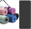 get your yoga flow going with cambivo's extra thick tpe yoga mat, ideal for men, women, and kids for perfect workouts and professional floor exercises, comes with carrying strap! logo