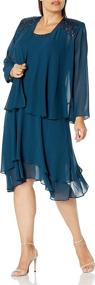 img 4 attached to S L Fashions Womens Embellished Chiffon Women's Clothing : Dresses