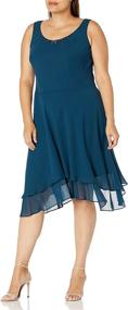 img 2 attached to S L Fashions Womens Embellished Chiffon Women's Clothing : Dresses