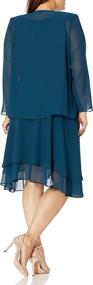 img 3 attached to S L Fashions Womens Embellished Chiffon Women's Clothing : Dresses