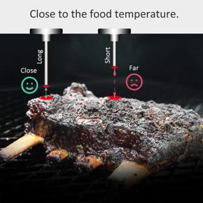 img 1 attached to GALAFIRE 3 3/16In Large Face 550°F BBQ Grill Thermometer - Perfect For Barbecue Meat Cooking!