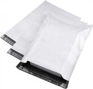 200 pack 6x9 white poly mailer envelopes shipping bags w/ self adhesive | waterproof & tear-proof postal bags by metronic logo