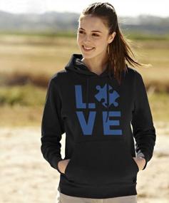 img 1 attached to Women'S Hoodie: I Love Someone With Autism - Autism Awareness Month
