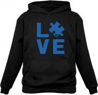 women's hoodie: i love someone with autism - autism awareness month logo