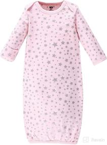 img 2 attached to 👶 Hudson Baby Girls' Organic Cotton Gowns