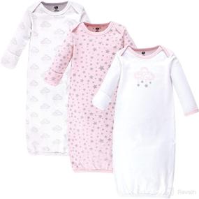 img 4 attached to 👶 Hudson Baby Girls' Organic Cotton Gowns