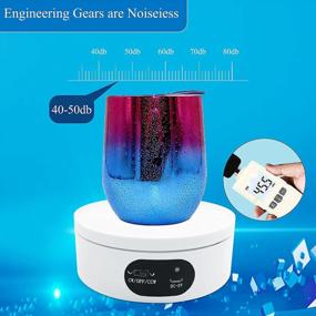 img 2 attached to Epoxy Glitter Tumbler Display Stand, 360° Automatic Mute Rotating Turntable For Bling Bling Cup Making Supplies - Riomh Turner Spinner.