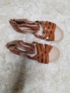 img 1 attached to Stylish And Comfortable Lulex Girls Gladiator Sandals - Perfect For Summer! review by Anurag Case
