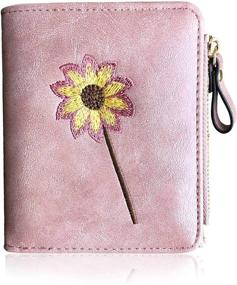 img 4 attached to AOXONEL Womens Compact Bifold Wallet Women's Handbags & Wallets : Wallets