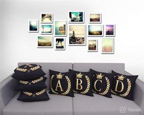 img 3 attached to BLEUM CADE Alphabet Pillowcase Decoration Home Decor better for Decorative Pillows