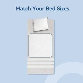 img 2 attached to Stay Dry All Night: 4-Pack Of 34"X36" Washable Incontinence Bed Pads With Heavy Absorbency And Waterproof Protection
