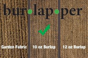 img 1 attached to Burlapper Burlap Roll, 12" X 10 Yd, Medium Weight 10 Oz Jute Fabric For Table Runner, Banner, Placemats, Arts, Crafts, Sewing, Wedding, Baby Shower, Lawn And Garden; Natural Edges (Made In USA)