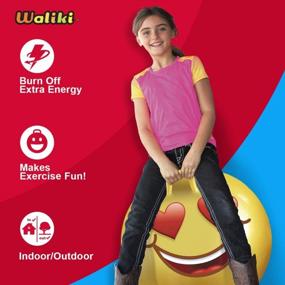 img 1 attached to Teens Unleash The Fun With WALIKI 22"/55CM Hopper Ball - The Ultimate Bouncy Ball For Field Day!