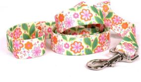 img 1 attached to 🌼 Yellow Dog Design, Flower Patch Dog Leash: Extra Small 3/8" x 60" (5 ft.) - Vibrant and Stylish Leash for Small Dogs