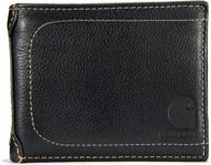 💼 carhartt rough bifold wallet in classic black: unmatched durability and style logo