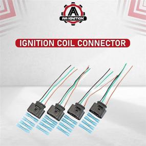 img 1 attached to 🔌 Ignition Coil Pack Replacement Connector - Wire Harness Set for Volkswagen VW & Audi 1.8T, 2.0T, 2.5L, 3.2L, 4.2L Vehicles