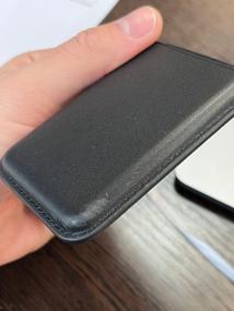 img 7 attached to Чехол картхолдер MagSafe Wallet на телефон для банковских карт, пропуска зеленый, Cardholder магнитный, МагСейф держатель для карт из экокожи в подарок