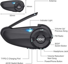 img 2 attached to EJEAS Q7 Motorcycle Helmet Bluetooth Intercom: Advanced Communication & Entertainment for 7 Riders