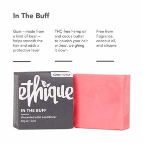 img 3 attached to Ethique In The Buff Unscented Solid Conditioner Bar For Touchy Scalps - Sulfate-Free, Plastic-Free, Vegan, Cruelty-Free, Eco-Friendly, 2.12 Oz (Pack Of 1)