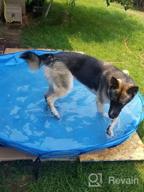 img 1 attached to Alvantor Foldable Portable Dog Bathing Tub- Perfect For Indoor And Outdoor Use review by Chad Gomez