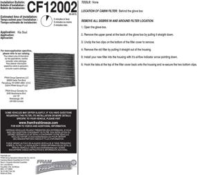 img 2 attached to FRAM Fresh Breeze CF12002 Cabin Air Filter Replacement for Kia Vehicles - Easy Install with Arm and Hammer Baking Soda