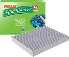 img 4 attached to FRAM Fresh Breeze CF12002 Cabin Air Filter Replacement for Kia Vehicles - Easy Install with Arm and Hammer Baking Soda