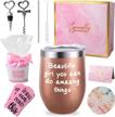 2022 christmas mugs set: inspirational tumblers gifts for girls & women - encourage amazing things! logo