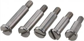 img 2 attached to Industrial Grade Shoulder Screws - M3 Slotted Head Bolts For Metric Applications (Pack Of 10)