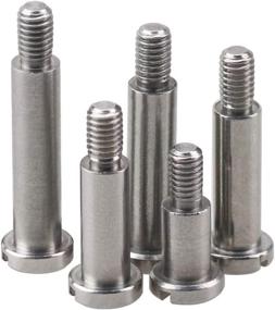 img 4 attached to Industrial Grade Shoulder Screws - M3 Slotted Head Bolts For Metric Applications (Pack Of 10)