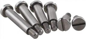 img 1 attached to Industrial Grade Shoulder Screws - M3 Slotted Head Bolts For Metric Applications (Pack Of 10)