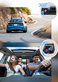 img 1 attached to WOLFBOX 3-Channel Mirror Dash Cam With Full HD Rear View And Touch Screen