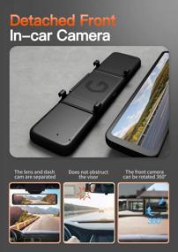 img 3 attached to WOLFBOX 3-Channel Mirror Dash Cam With Full HD Rear View And Touch Screen