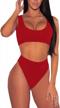 high waisted cheeky bikini set with crop top for women - 2 piece swimsuit by kakalot logo