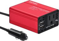 💡 efficient 150w car power inverter with dual qc3.0 usb car charger - ideal converter for laptop computers, dc 12v to 110v ac logo