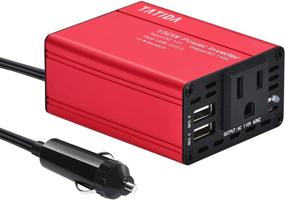 img 4 attached to 💡 Efficient 150W Car Power Inverter with Dual QC3.0 USB Car Charger - Ideal Converter for Laptop Computers, DC 12V to 110V AC