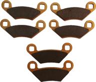 🚀 polaris sportsman 570 450 400 ceramic brake pad set for front & rear, compatible with 2014-2020 - north ridge performance логотип