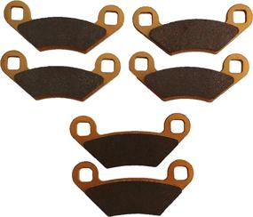 img 4 attached to 🚀 Polaris Sportsman 570 450 400 Ceramic Brake Pad Set for Front & Rear, Compatible with 2014-2020 - North Ridge Performance