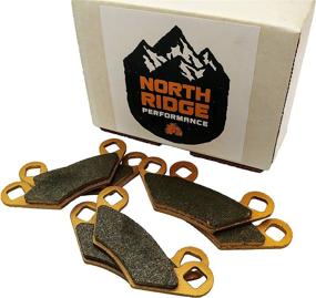 img 2 attached to 🚀 Polaris Sportsman 570 450 400 Ceramic Brake Pad Set for Front & Rear, Compatible with 2014-2020 - North Ridge Performance