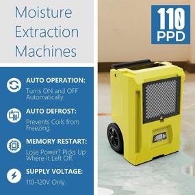 img 3 attached to ALORAIR 110 PPD Commercial Dehumidifier With APP Control And Hose - Ideal For Large Basements, Garages, And Flood Repairs
