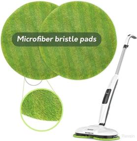 img 2 attached to 🧹 Gladwell Glider Cordless Electric Mop Replacement Pads, Green, Pack of 2: Easy Clean with Superior Performance