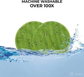 img 1 attached to 🧹 Gladwell Glider Cordless Electric Mop Replacement Pads, Green, Pack of 2: Easy Clean with Superior Performance