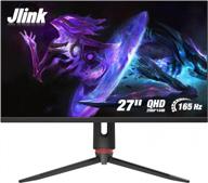 jlink gaming monitor 2560x1440 | adjustable anti-glare 165hz | vesa mountable | low blue light | tilt swivel height pivot logo