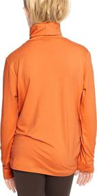 img 2 attached to 👚 Ultimate Comfort & Style: X Large Girls' Stretch Comfort Sleeve Turtleneck Tops, Tees & Blouses