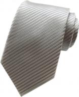 men's solid color stripe necktie for formal suit - graduation, business, and special occasions logo