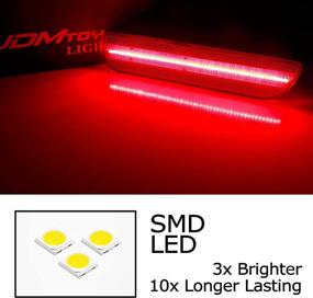 img 3 attached to IJDMTOY OE-Red Lens Red Full LED Rear Side Marker Light Kit Compatible With 2005-09 Ford Mustang