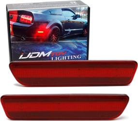 img 4 attached to IJDMTOY OE-Red Lens Red Full LED Rear Side Marker Light Kit Compatible With 2005-09 Ford Mustang