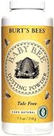burts baby bee dusting powder 7.5z: gentle care for your little one! logo
